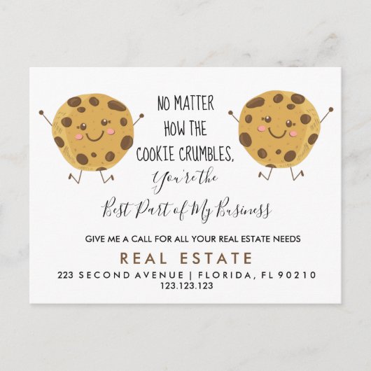 immobilier COOKIE références Faire-part (Devant)