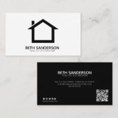 Immobilier moderne VOTRE Carte de visite DE CODE Q (Devant / Derrière)