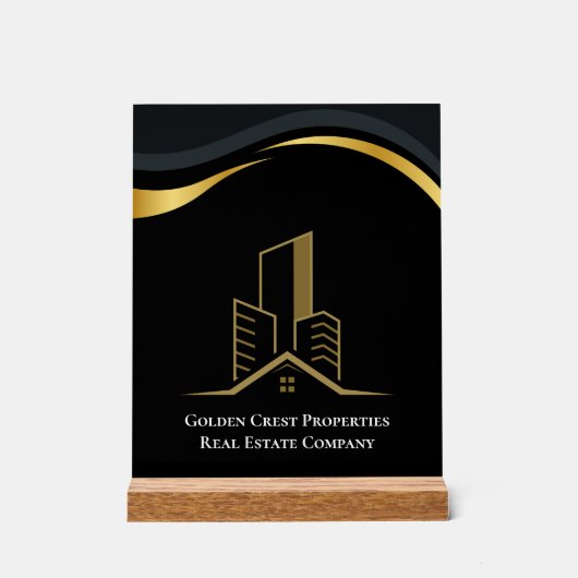 Immobilier personnalisé de luxe Black & Gold (Recto)