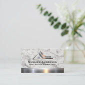 Immobilier Propriété Marble Trim Carte de visite (Debout devant)