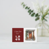 Immobilier, Realtor, Carte de visite courtier (Debout devant)