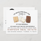 immobilier S'MOREreferrals Faire-part (Devant / Derrière)