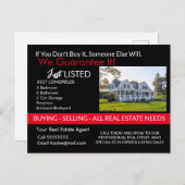 Immobilier Trouble de vendre votre maison? Carte p (Devant / Derrière)