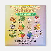 🛡️Immune Boosting Fridge Magnet Magneet (Voorkant)