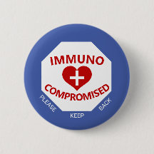 Immunocompromittering - Houd de Button terug blauw