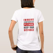 Immuungecompromitteerd Houd Astand T-shirt (Achterkant)