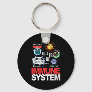 Immuunsysteemcellen Biologie Cell Science Funny Sleutelhanger