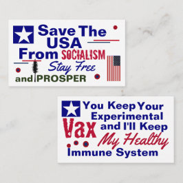 Immuunsysteemgezondheidssocialisme Visitekaartje