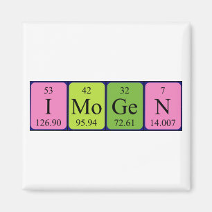 Imogen periodieke table name magnet magneet