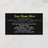 iMove. Transport d'ordure ou carte de visite (Dos)