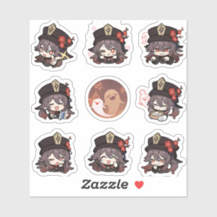 Impact de Genshin : Stickers Hu Tao
