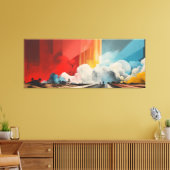 Impact No.03 - Abstract Patchwork Art Collection  Canvas Afdruk (Insitu (Woonkamer))