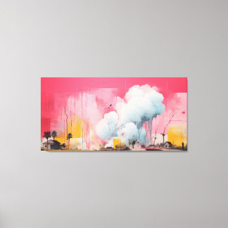 Impact No.06 - Abstract Patchwork Art Collection  Canvas Afdruk