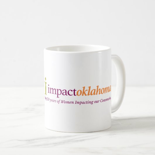 Impact Oklahoma 20e année Mug (Devant droit)