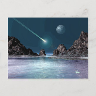 IMPACT Sci-Fi Retro Space Art-Briefkaart Briefkaart