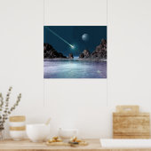 IMPACT Sci-Fi Retro Space Art Poster (Cuisine)