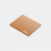 Impala bruine kleur naam post-it® notes (Schuin)