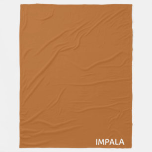 Impala bruine kleurnaam fleece deken