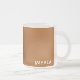 Impala bruine kleurnaam matglas koffiemok