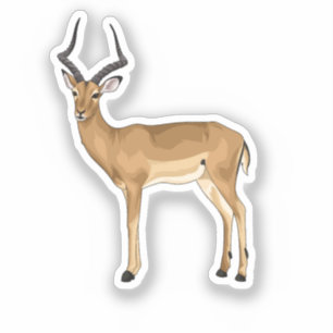 Impala Digitale kunst Sticker