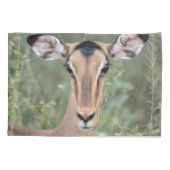 Impala Portrait Kussensloop (Achterkant)