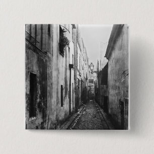 Impasse Briard uit de stad Coquenard, Parijs Vierkante Button 5,1 Cm