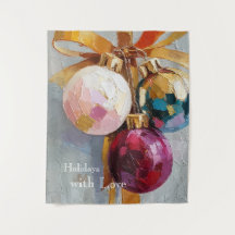 Impasto geschilderde kerstversiering Holiday