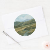 Impasto Landscape III Ronde Sticker (Envelop)