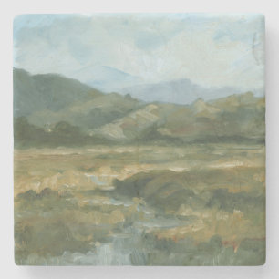 Impasto Landscape III Stenen Onderzetter