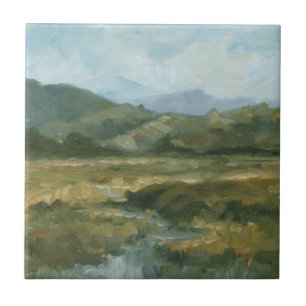 Impasto Landschap III Tegeltje
