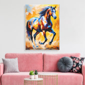 Impasto symfonie in moderne abstractie canvas afdruk (Insitu (Woonkamer))