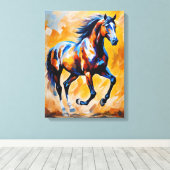 Impasto symfonie in moderne abstractie canvas afdruk (Insitu (Houten vloer))