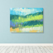 Impasto Veld II Canvas Afdruk (Insitu (Houten vloer))