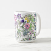 Impatiens vintage fleurit la tasse de fleurs (Devant droit)