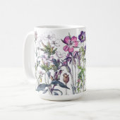 Impatiens vintage fleurit la tasse de fleurs (Devant gauche)
