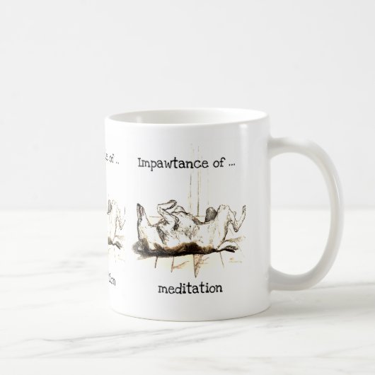Impawtance d'une tasse de méditation (Droite)