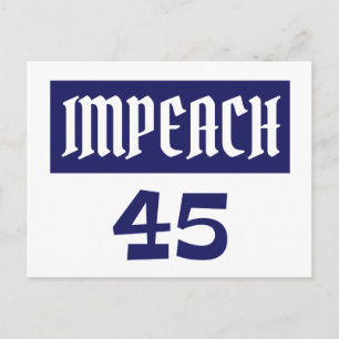 Impeach 45 Anti-Trump Briefkaart