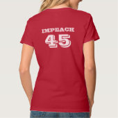 "Impeach 45" antitrump T-shirt (Achterkant)