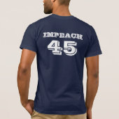 "Impeach 45" antitrump T-shirt (Achterkant)