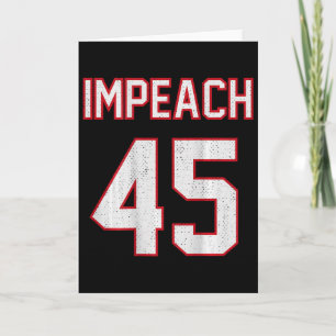 Impeach 45 Voetbalkous Stilte Anti Trump Ck Print Kaart