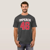 Impeach 46 Anti-Biden T-shirt (Voorkant volledig)