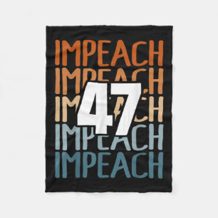 Impeach 47 impeach Trump 47 verontruste mier Fleece Deken