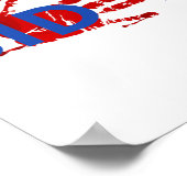 Impeach Biden Bloody Skeleton Hand Halloween Poster (Hoek)