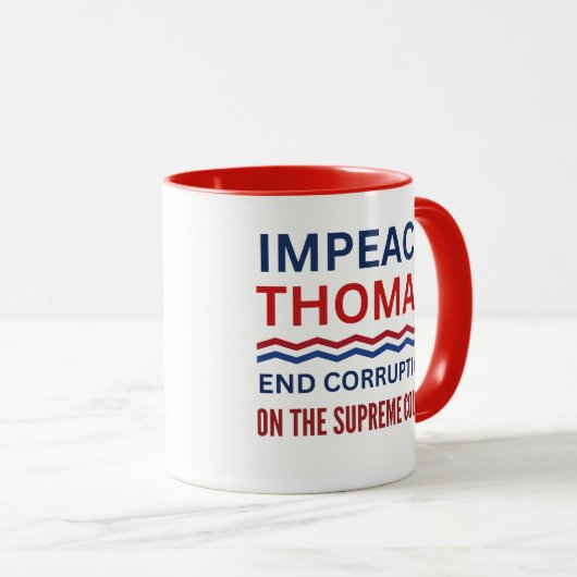 Impeach Clarence Thomas Supreme Court Justice Mok (Voorkant rechts)