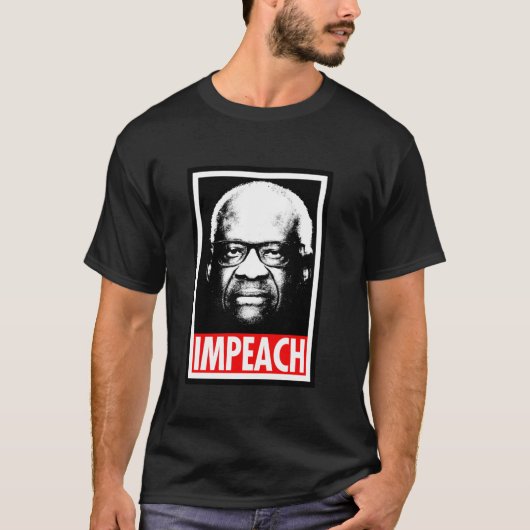 Impeach Clarence Thomas T Shirt (Voorkant)