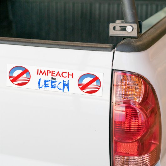 IMPEACH DE LEECH BUMPERSTICKER (Op Truck)