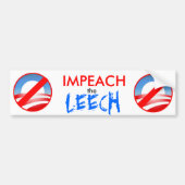 IMPEACH DE LEECH BUMPERSTICKER (Voorkant)