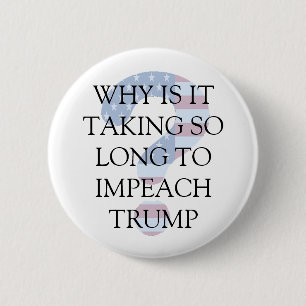 Impeach Donald Trump vraagteken Button