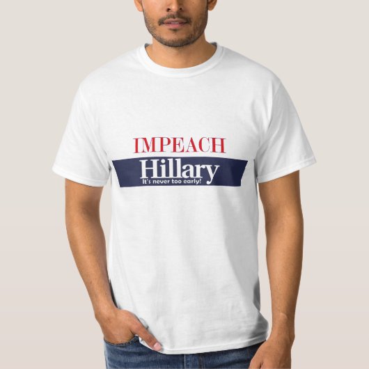 Impeach Hillary T-shirt (Voorkant)