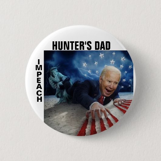 Impeach Hunter's vader Ronde Button 5,7 Cm (Voorkant)